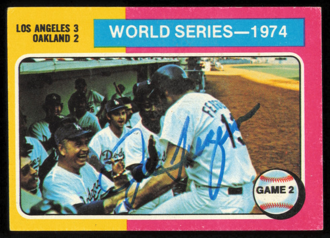 Joe Ferguson Autographed 1975 Topps Card #462 Los Angeles Dodgers SKU #254598