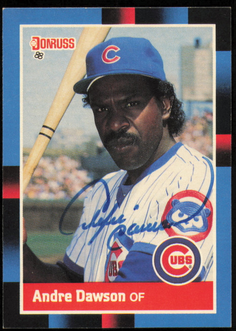 Andre Dawson Autographed 1988 Donruss Card #269 Chicago Cubs SKU #254616
