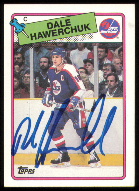 Dale Hawerchuk Autographed 1988-89 Topps Card #65 Winnipeg Jets SKU #254818