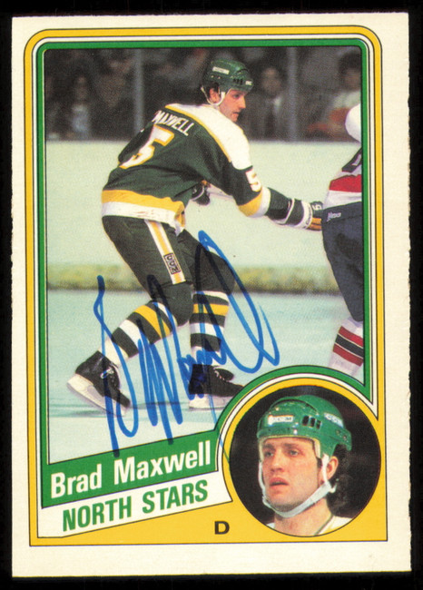 Brad Maxwell Autographed 1984-85 O-Pee-Chee Card #102 Minnesota North Stars SKU #254976