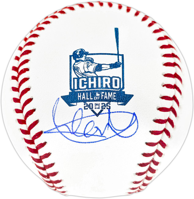 Ichiro Suzuki Autographed Official IS Hall of Fame HOF Logo Baseball Seattle Mariners IS Holo & Beckett BAS Witness Stock #254348