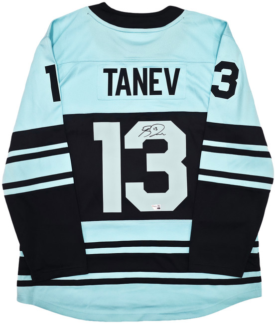 Seattle Kraken Brandon Tanev Autographed Blue & Green Fanatics Reverse Retro Jersey Size XL Fanatics Holo Stock #257011