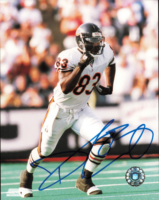 David Terrell Autographed 8x10 Photo Chicago Bears SKU #257334