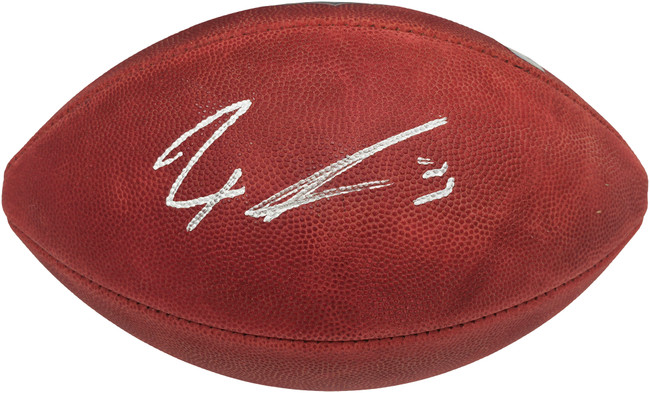 Jaxon Smith-Njigba Autographed Official NFL Leather Football Seattle Seahawks Fanatics Holo Stock #257924