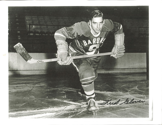 Fred Glover Autographed 8.5x11 Paper Photo Cleveland Barons SKU #258165