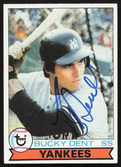 Bucky Dent Autographed 1979 Topps Card #485 New York Yankees SKU #258672