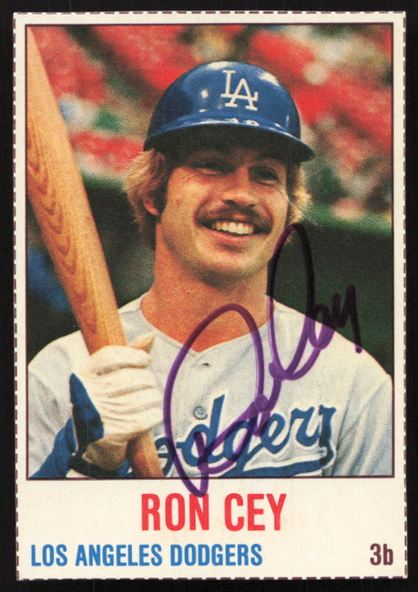 Ron Cey Autographed 1978 Hostess Card #93 Los Angeles Dodgers SKU #258722