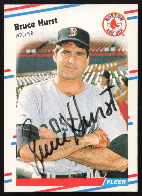 Bruce Hurst Autographed 1988 Fleer Card #356 Boston Red Sox SKU #258817