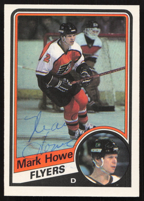 Mark Howe Autographed 1984-85 O-Pee-Chee Card #161 Philadelphia Flyers SKU #258874