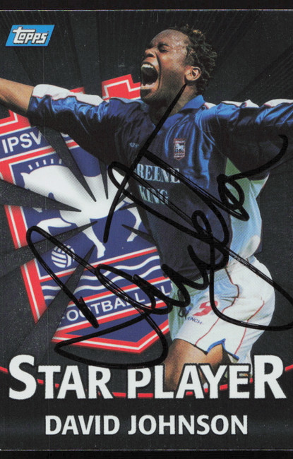 David Johnson Autographed 2001 Topps Premier Gold Card #T9 Ipswich Town SKU #259054