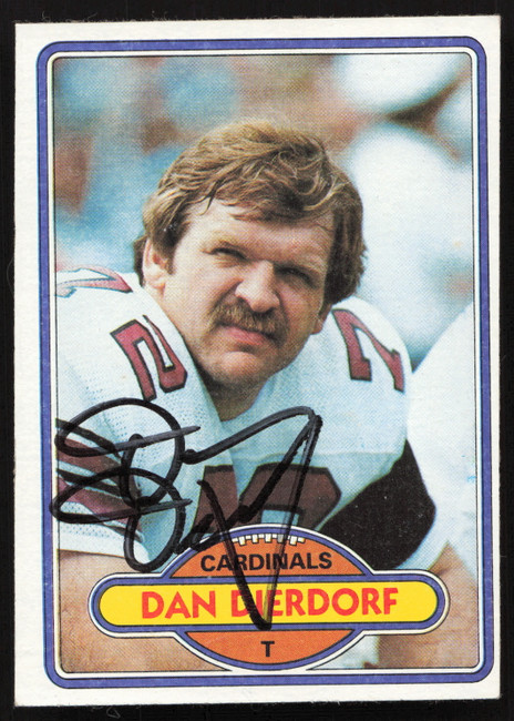 Dan Dierdorf Autographed 1980 Topps Card #316 St. Louis Cardinals SKU #259200