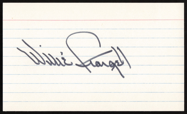 Willie Stargell Autographed 3x5 Index Card Pittsburgh Pirates SKU #259623