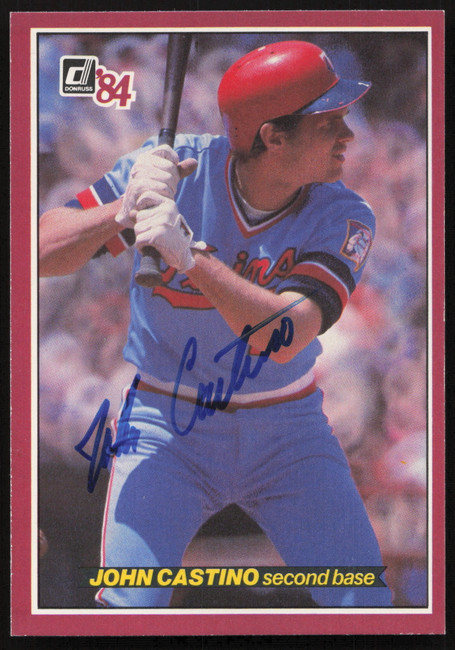 John Castino Autographed 1984 Donruss Action All Stars Card #7 Minnesota Twins SKU #259699