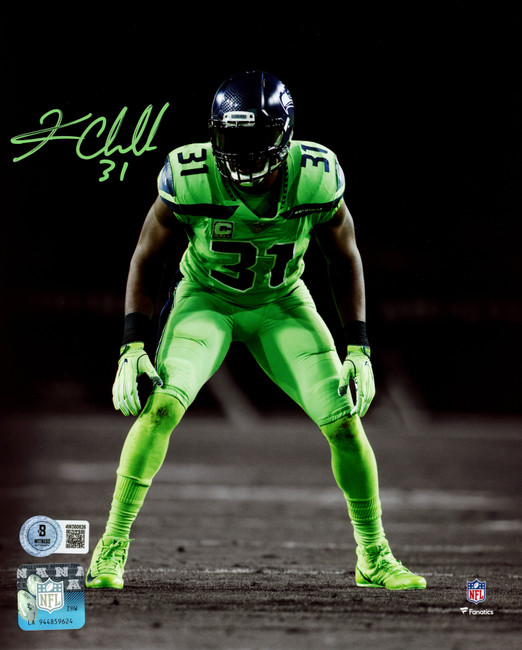 Kam Chancellor Autographed 8x10 Photo (Color Rush) Seattle Seahawks Beckett BAS Witness Stock #259861
