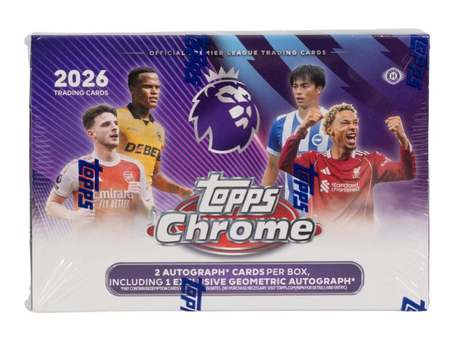2025-26 Topps Chrome English Premier League Soccer Breaker's Delight Box Stock #258278