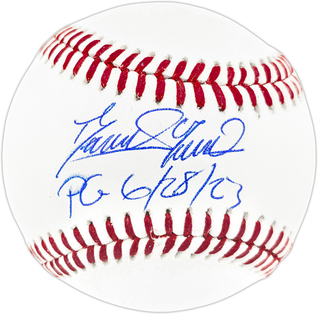 Domingo German Autographed Official MLB Baseball New York Yankees "PG 6/28/23" Beckett BAS Witness Stock #259982