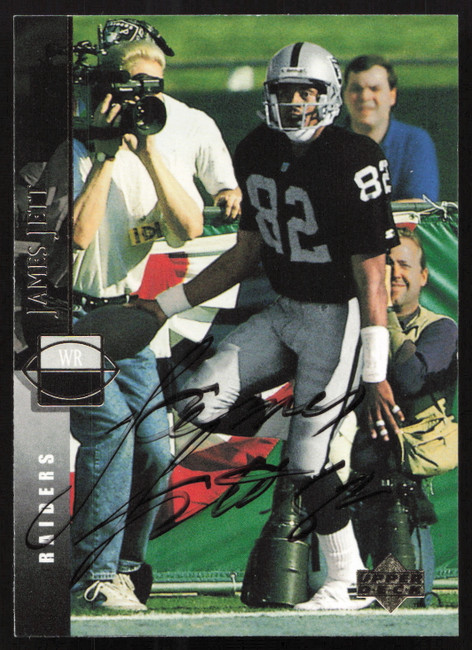 James Jett Autographed 1994 Upper Deck Card #284 Los Angeles Raiders SKU #260238
