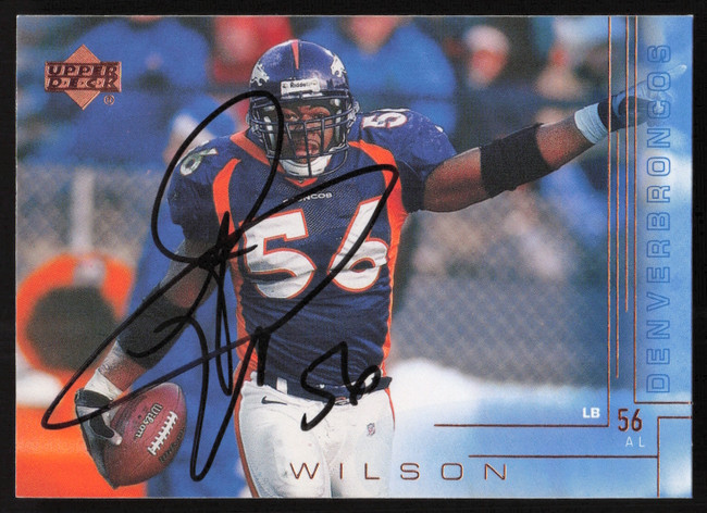 Al Wilson Autographed 2000 Upper Deck Card #73 Denver Broncos SKU #260521