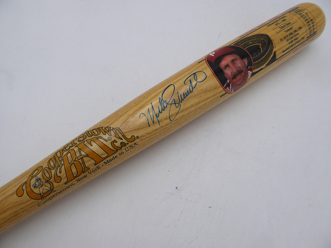 Mike Schmidt Autographed Cooperstown Bat Philadelphia Phillies Beckett BAS QR #BU87135