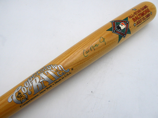 Cal Ripken Jr. Autographed Cooperstown 1993 All Star Bat Baltimore Orioles Beckett BAS QR #BU87143