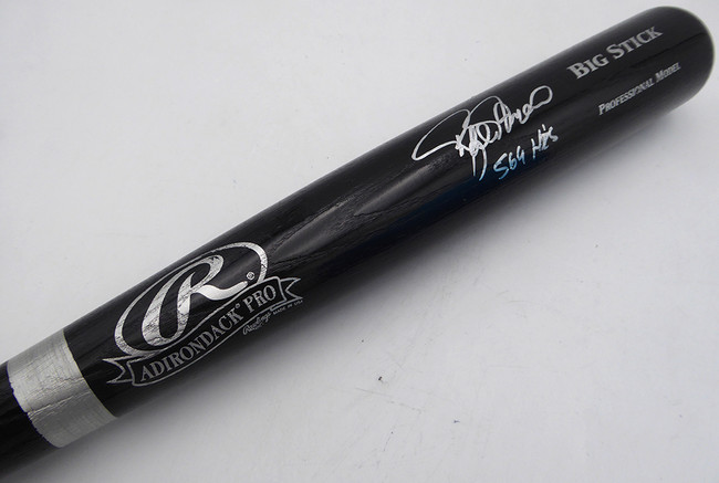 Rafael Palmeiro Autographed Rawlings Adirondack Bat Texas Rangers, Baltimore Orioles "569 HR's" JSA #W221988