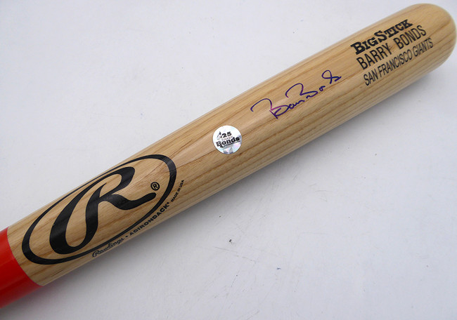 Barry Bonds Autographed Rawlings Adirondack Bat San Francisco Giants Beckett BAS QR #BW06414