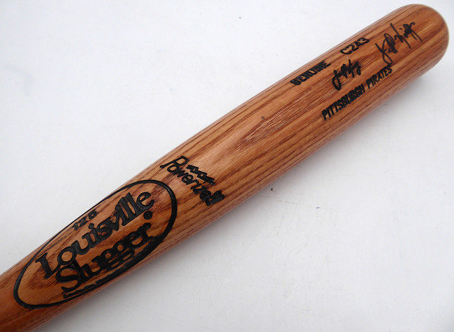 Jeff King Autographed Game Issued Louisville Slugger C243 Bat Pittsburgh Pirates SKU #261662