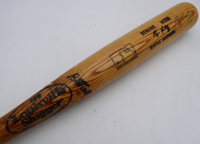 Edgar Martinez Autographed 1999 Game Used Louisville Slugger Bat Seattle Mariners Beckett BAS QR #AB71675