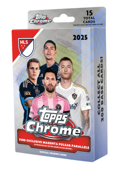 2025 Topps Chrome MLS Soccer Hanger Box