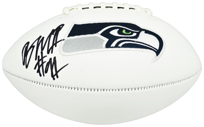 Byron Murphy II Autographed Seattle Seahawks White Logo Football MCS Holo Stock #262527