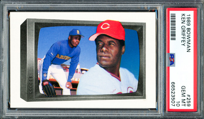 Ken Griffey Jr. & Sr. 1989 Bowman Card #259 PSA 10 #66523507