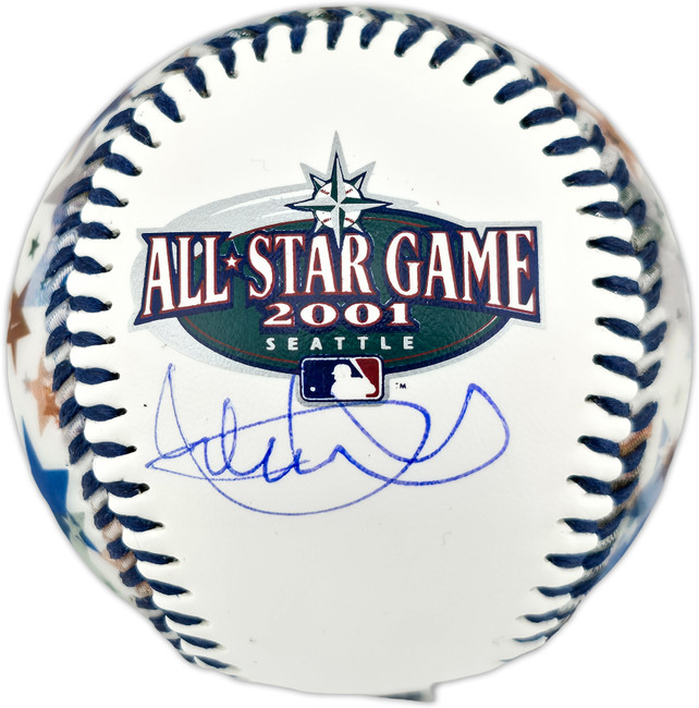 Ichiro Suzuki Autographed Official 2001 All Star Game Logo Fotoball Baseball Seattle Mariners Beckett BAS Witness #4W624936
