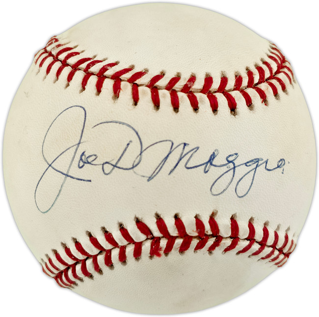 Joe DiMaggio Autographed Official AL Baseball New York Yankees Beckett BAS #AE85111