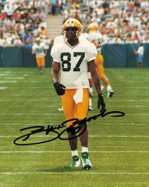 Robert Brooks Autographed 8x10 Photo Green Bay Packers SKU #263508