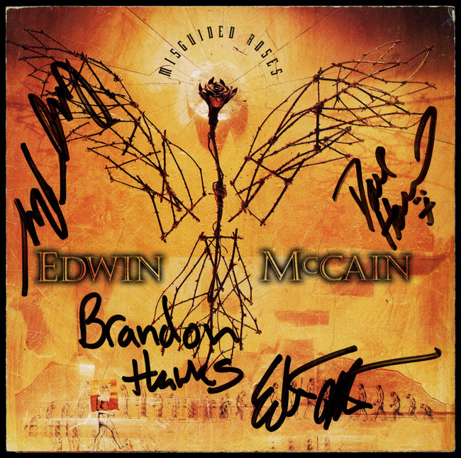 Edwin McCain Autographed CD Booklet Misguided Roses SKU #263525