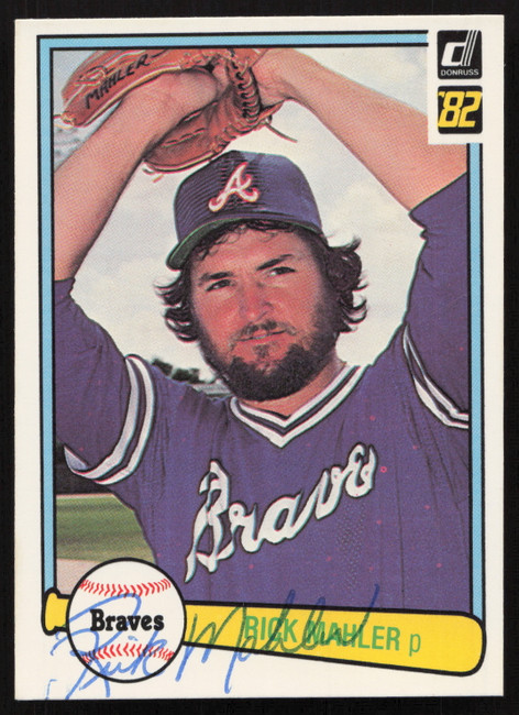 Rick Mahler Autographed 1982 Donruss Card #349 Atlanta Braves SKU #264718