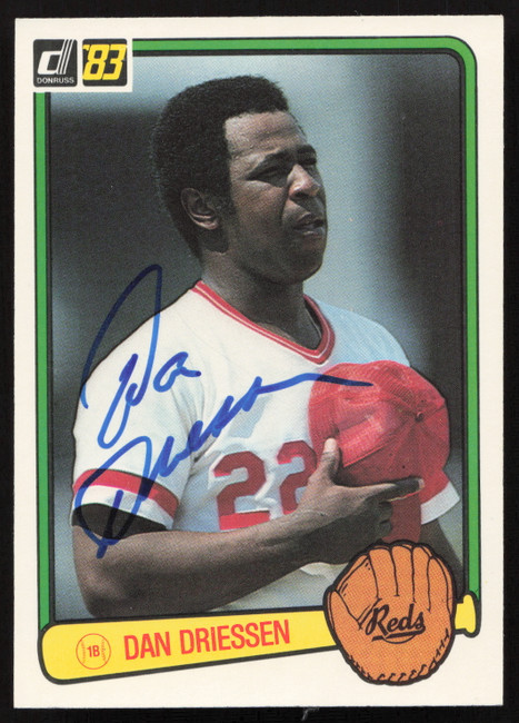 Dan Driessen Autographed 1983 Donruss Card #274 Cincinnati Reds SKU #263725