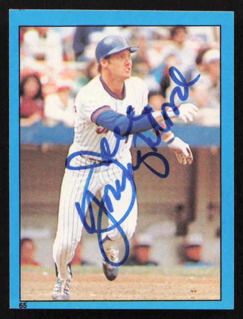 Joel Youngblood Autographed 1982 Topps Stickers Card #65 New York Mets SKU #264221