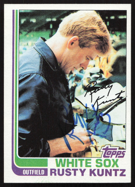 Rusty Kuntz Autographed 1982 Topps Card #237 Chicago White Sox SKU #263676