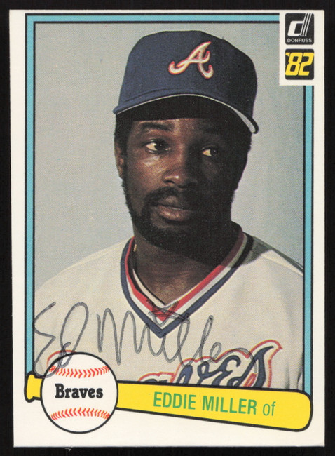 Eddie Miller Autographed 1982 Donruss Card #425 Atlanta Braves SKU #264860