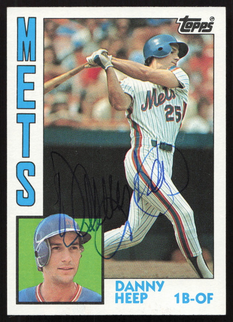 Danny Heep Autographed 1984 Topps Card #29 New York Mets SKU #264001