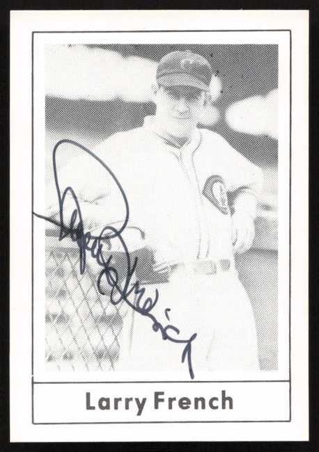 Larry French Autographed 1978 Grand Slam Card #30 Cincinnati Reds SKU #264527
