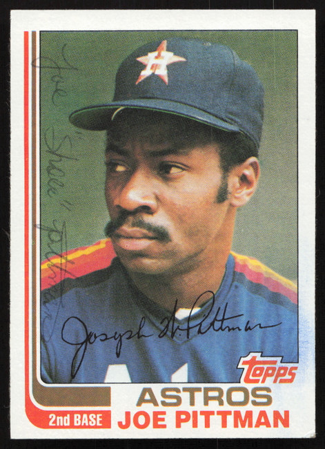 Joe Pittman Autographed 1982 Topps Card #119 Houston Astros SKU #264800