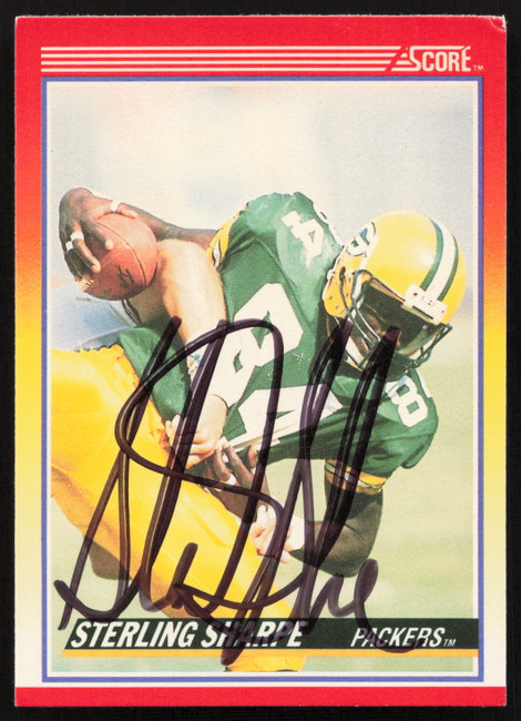 Sterling Sharpe Autographed 1990 Score Card #245 Green Bay Packers SKU #265349