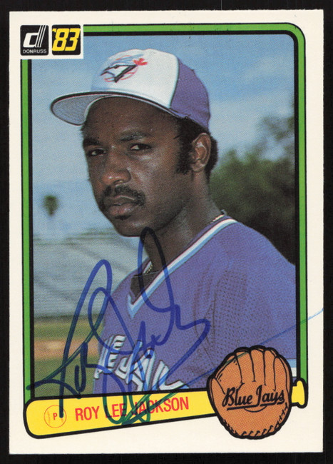 Roy Lee Jackson Autographed 1983 Donruss Card #479 Toronto Blue Jays SKU #263746