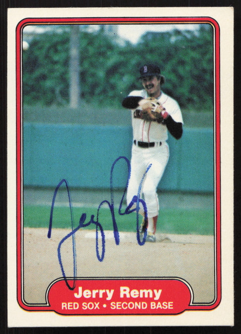 Jerry Remy Autographed 1982 Fleer Card #304 Boston Red Sox SKU #264756