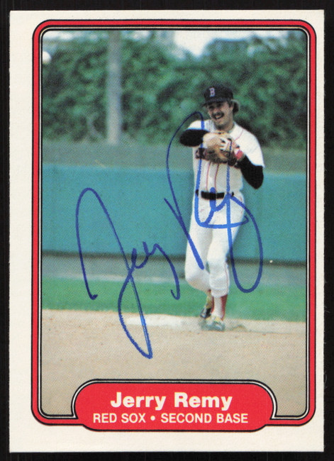 Jerry Remy Autographed 1982 Fleer Card #304 Boston Red Sox SKU #264757