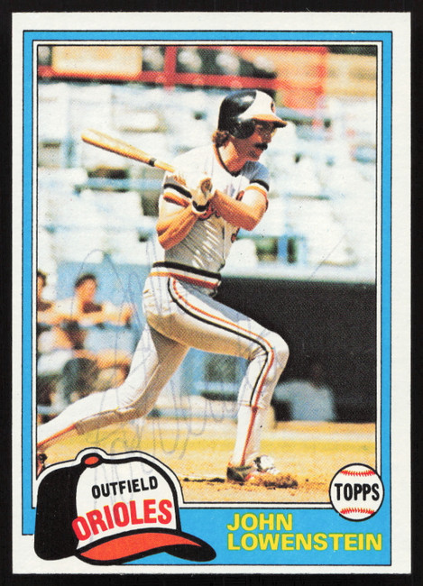 John Lowenstein Autographed 1981 Topps Card #591 Baltimore Orioles SKU #264945