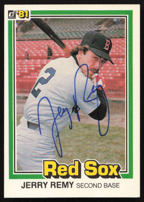 Jerry Remy Autographed 1981 Donruss Card #215 Boston Red Sox SKU #264987