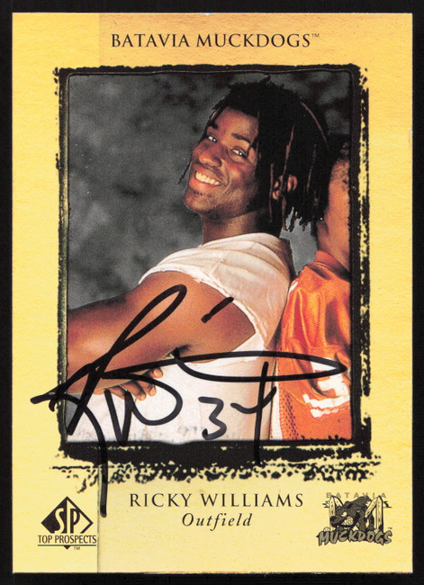 Ricky Williams Autographed 1999 SP Top Prospects Rookie Card #122 Texas SKU #265291